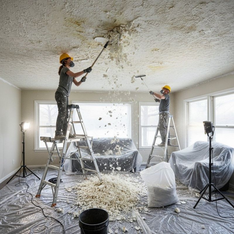 Knockdown Ceiling Removal in Gilbert, AZ