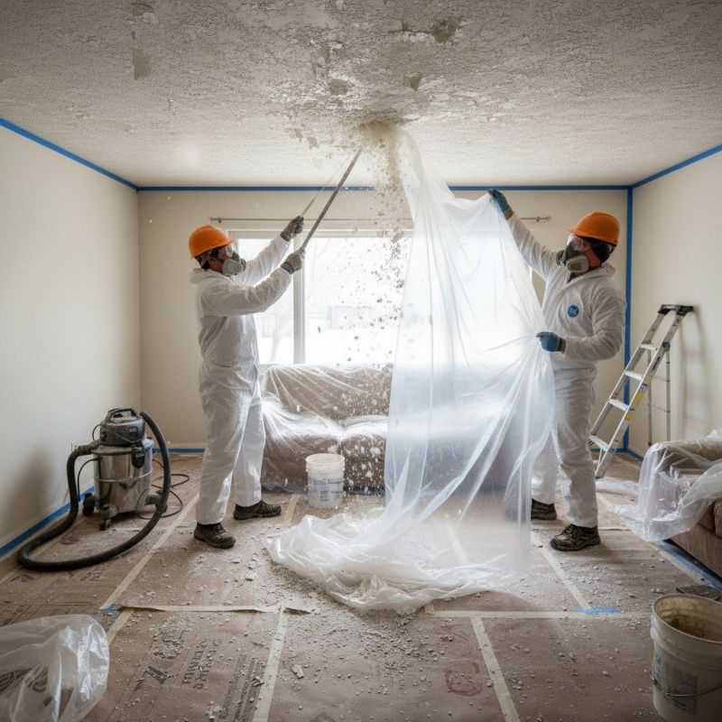 Knockdown Ceiling Removal in Salt Lake City, UT